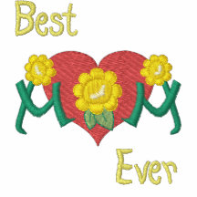 Mom Daisy Heart Polo Shirt