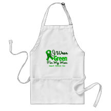 Mom - Green  Awareness Ribbon Apron