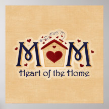 MOM Heart of the Home Poster Print