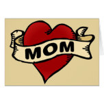 Mom Heart Tattoo Card