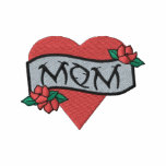 Mom Heart Tattoo Embroidered Shirt embroidered shirts