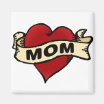 Mom Heart Tattoo Refrigerator Magnet