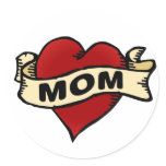 Mom Heart Tattoo stickers