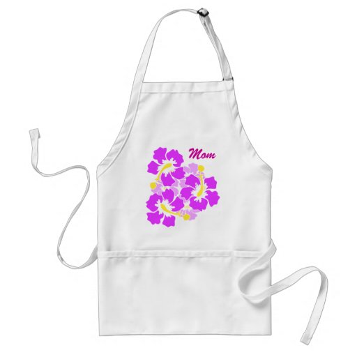 Mom Hibiscus Flower Apron