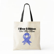 Mom - I Wear Periwinkle Ribbon Tote Bag