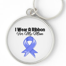 Mom - I Wear Periwinkle Ribbon Key Chain