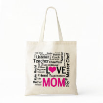 Mom is Love Mother's Day Shopping Bag