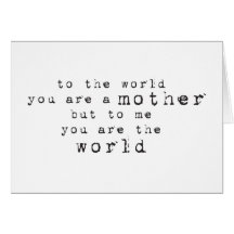 Mom is the World Cards