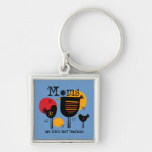 Mom Life's Best Teacher Keychain