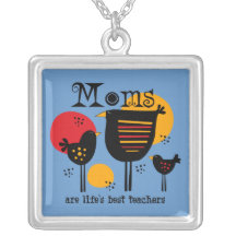 Mom Life's Best Teacher Necklace