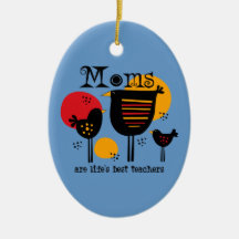 Mom Life's Best Teacher Ornament