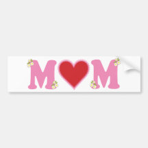 Mom Love Bumper Stickers