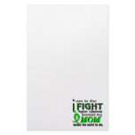 Mom Means The World To Me Lymphoma Customized Stationery