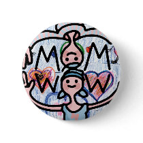 mom medal. pinback buttons