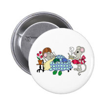 Mom Mouse Caring for Sick Child Button