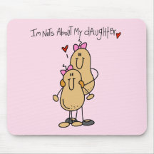 Mom - Nuts About My Daughter T-shirts and Gifts Mousepads