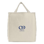 Mom of Quadruplets [Blue] Bag embroidered bags