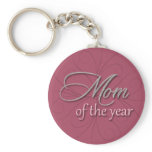 Mom of the year purple keychain