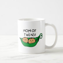 Mom of Twin Pod Coffee Mug