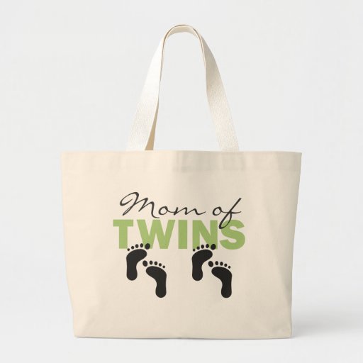 Mom of Twins Tote Bags