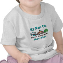 Mom Outswim Outbike Outrun Triathlon Infant Tee