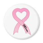 Mom Pink Ribbon Magnet