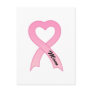 Mom Pink Ribbon Postcard