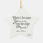 Mom quote star ornaments