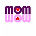 Mom reflection with hearts T-shirt