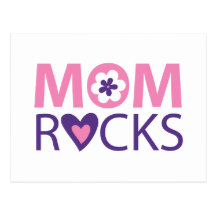 Mom Rocks Postcard