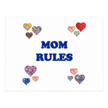 Mom Rules Postcards