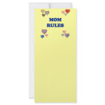 Mom Rules rack cards