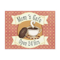 Mom´s Café Postcard