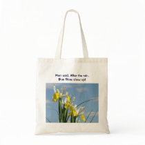 Mom Said after the Rain, Blue Skies show up! Totes Canvas Bags