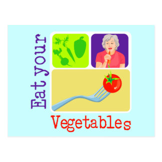 mom vegetables postcard eat says sayings cards