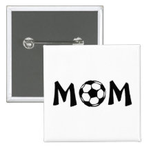 Mom Soccer Button
