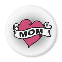 Mom Tattoo Refrigerator Magnets