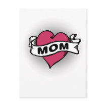 Mom Tattoo Post Card