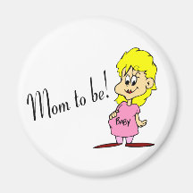 Mom To Be (Pregnant Woman) Refrigerator Magnet