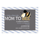 Mom-to-BEE Baby Shower Invitation - faded saphire