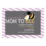 Mom-to-BEE Baby Shower Invitation - shabby orchid