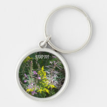 Mom Wildflower Keychain