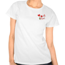 Mom With Flowers and Butterfly Tee Shirt