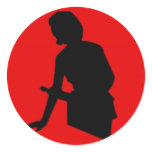 Mom With Rolling Pin Sticker