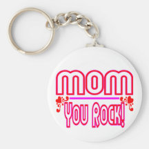 Mom You Rock Key Chain