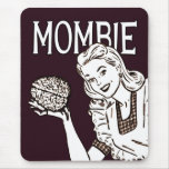 Mombie Retro Zombie Mouse Pads