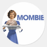 Mombie Round Stickers