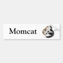 Momcat Bumper Sticker