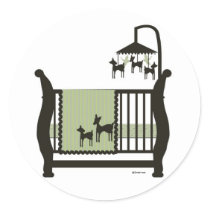 Momma and Baby Deer Stickers