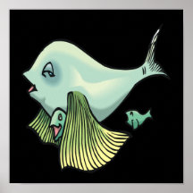 Momma Fish Print